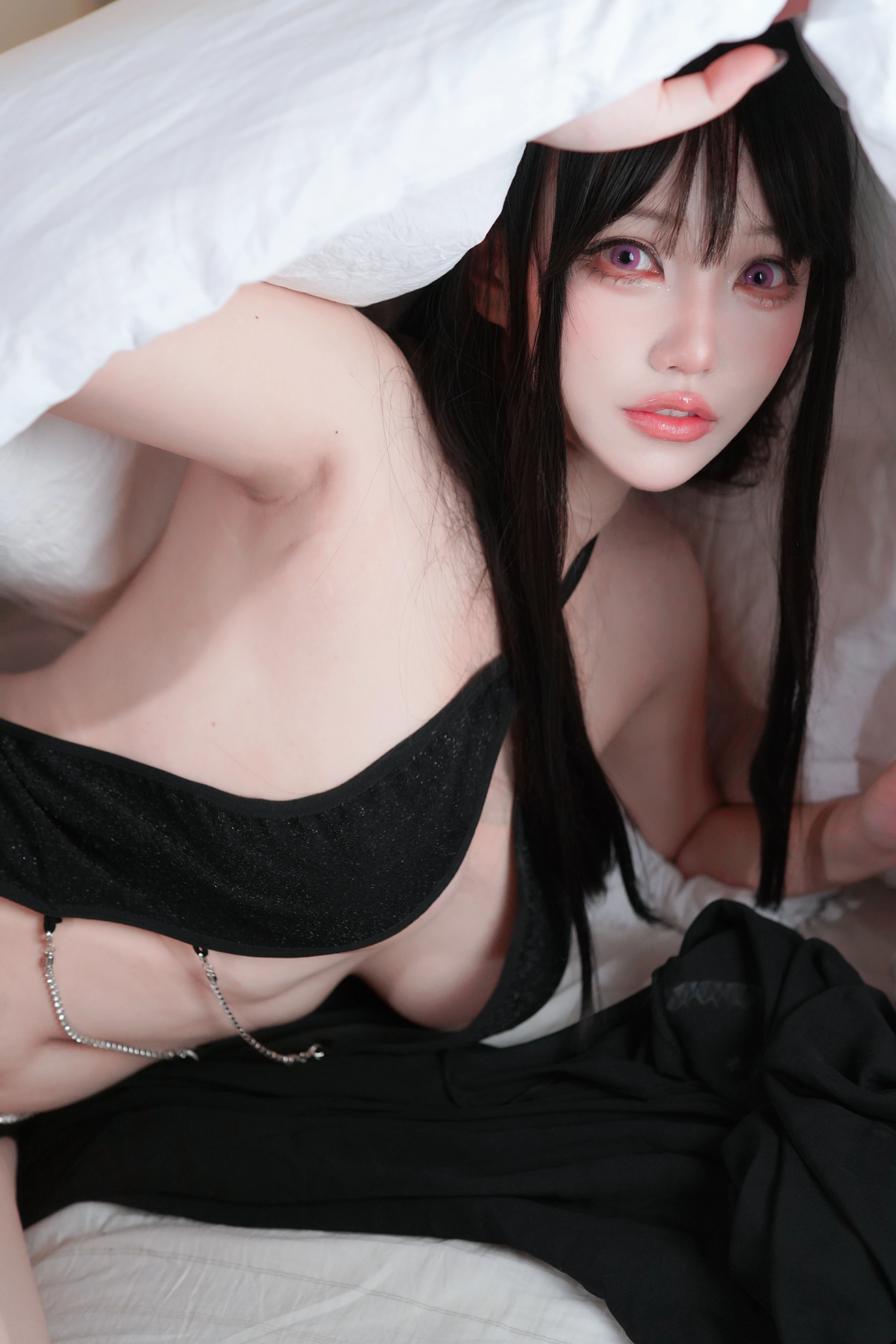 狐洛洛子「女仆天使」主题写真:东方玄幻美学的数字重生